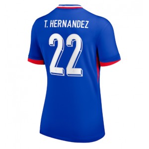 Fotbalové Dres Francie Theo Hernandez #22 Dámské Domácí Oblečení ME 2024 Krátký Rukáv